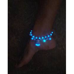 Türkis fluoreszierendes Knöchelarmband