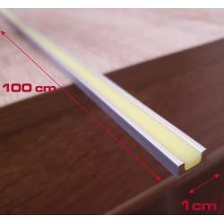 Phosphoreszierender Einsatz für Aluminiumboden 1 cm x 100 cm