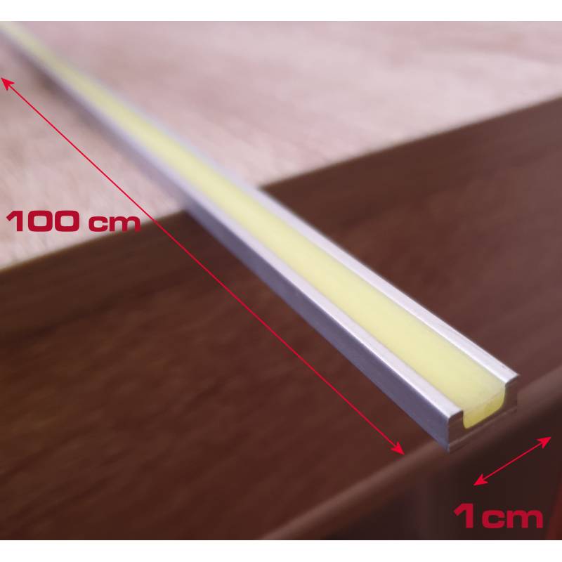 Phosphoreszierender Einsatz für Aluminiumboden 1 cm x 100 cm