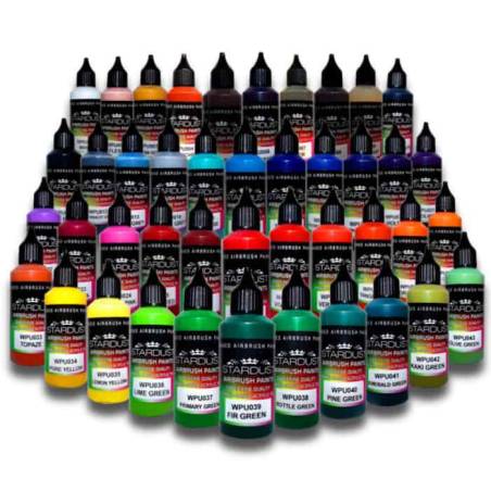 WPU Stardust Pro Airbrush-Farben – 46 künstlerische Farben