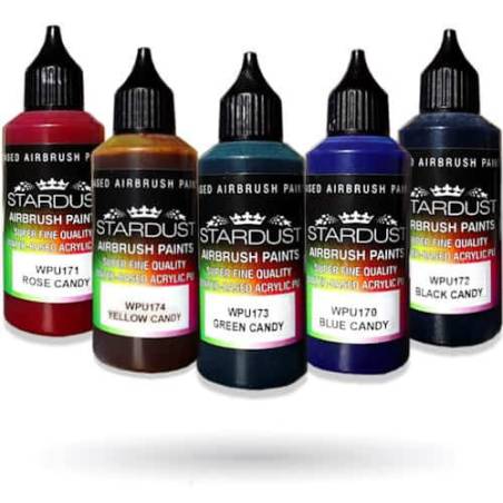 WPU Stardust Pro Airbrush-Farben – 11 CANDY-Farben
