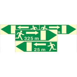 Photolumineszierende Schilder für Tunnel