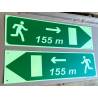 Photolumineszierende Schilder für Tunnel
