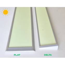 Photolumineszierendes Aluminiumprofil für Wandbeschilderung