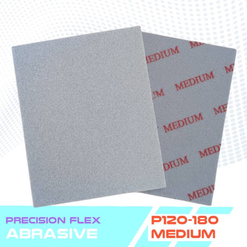 Graue Schleifschwämme aus Flex Precision-Schaum – 5 Körnungsstufen