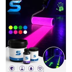 FLUORESZIERENDE ULTRAVIOLETTE EPOXY FARBE FÜR BÖDEN UND WÄNDE