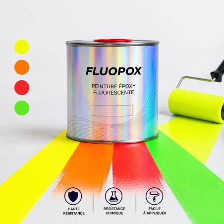 Fluoreszierende Epoxidfarbe für Böden, Treppen, Lagerhallen und öffentlich zugängliche Gebäude