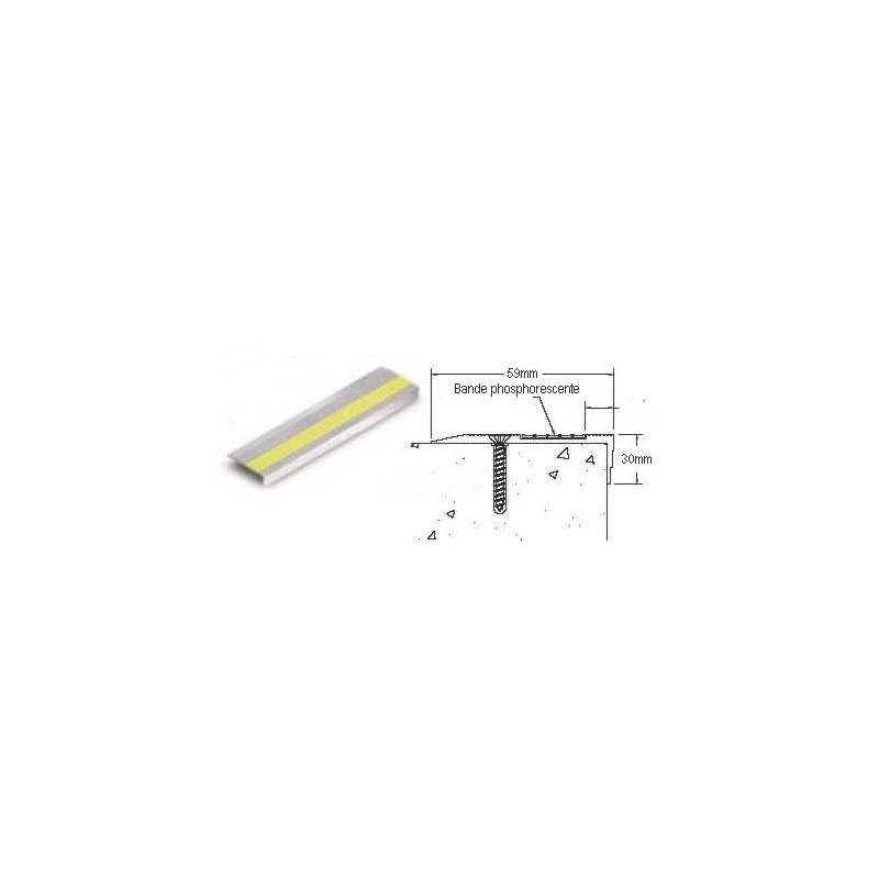 Nez de Marche aluminium photoluminescent