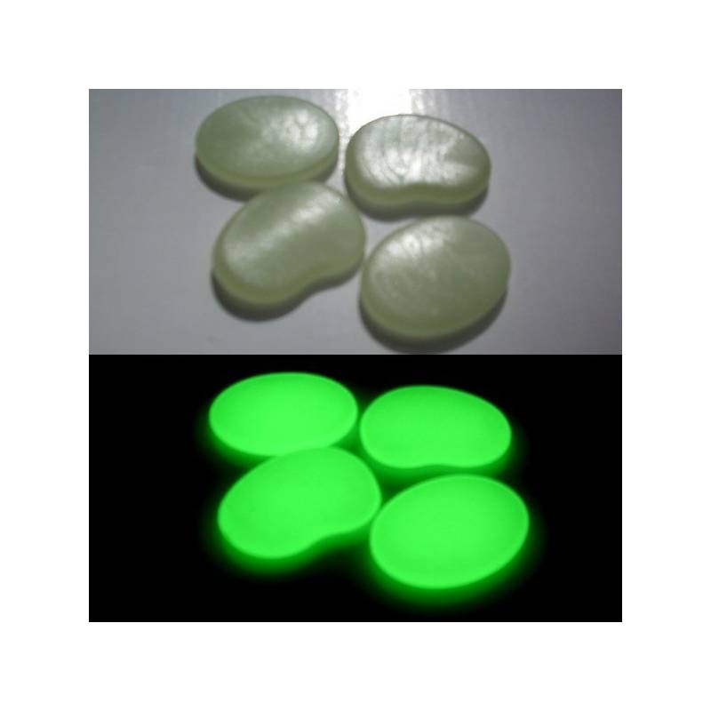 200g Gros Galets phosphorescents Vert