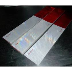 Weisses retroreflektierendes Band