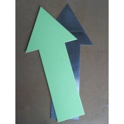 Photolumineszierende Pfeile aus Aluminium