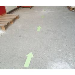 Photolumineszierende Pfeile aus Aluminium