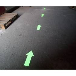 Photolumineszierende Pfeile aus Aluminium