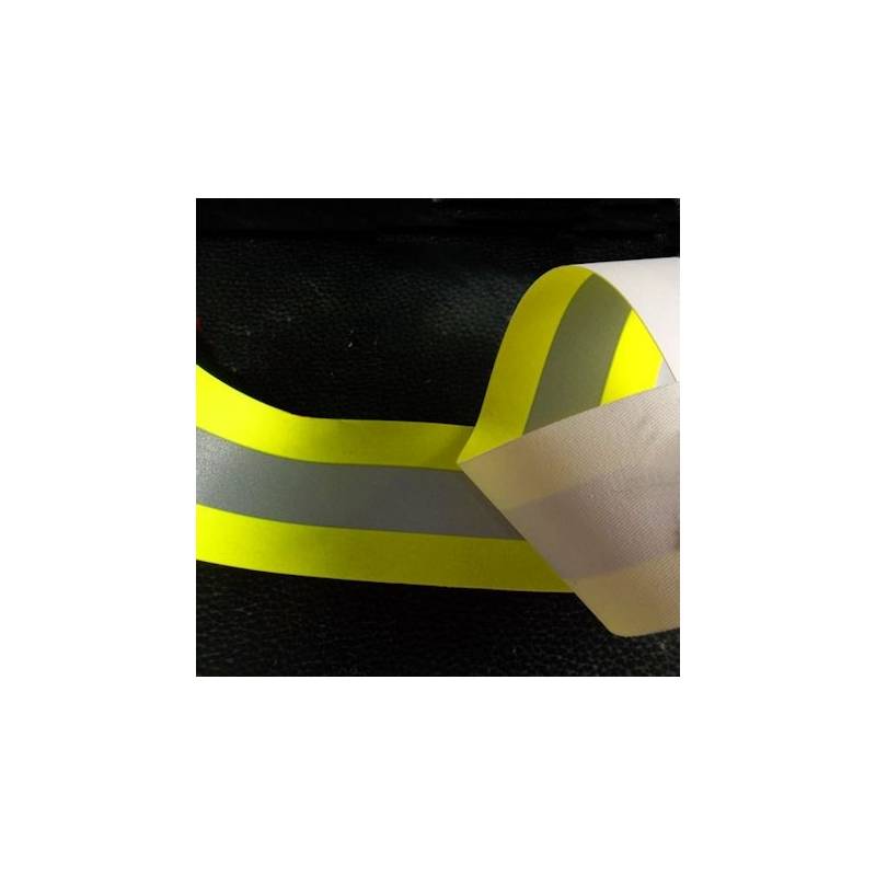 Retroreflektierendes und fluoreszierendes Nähband