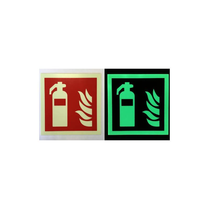 PHOTOLUMINESZIERENDES FEUERLÖSCHER-SCHILD