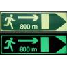 Photolumineszierende Schilder für Tunnel