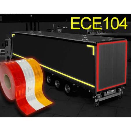 LKW und Anhänger Reflektorstreifen Klasse C ECE 104 – 5cm x 50m