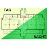 Nachleuchtender Evakuierungsplan - Schnelldrucktafeln A4 A3 A2